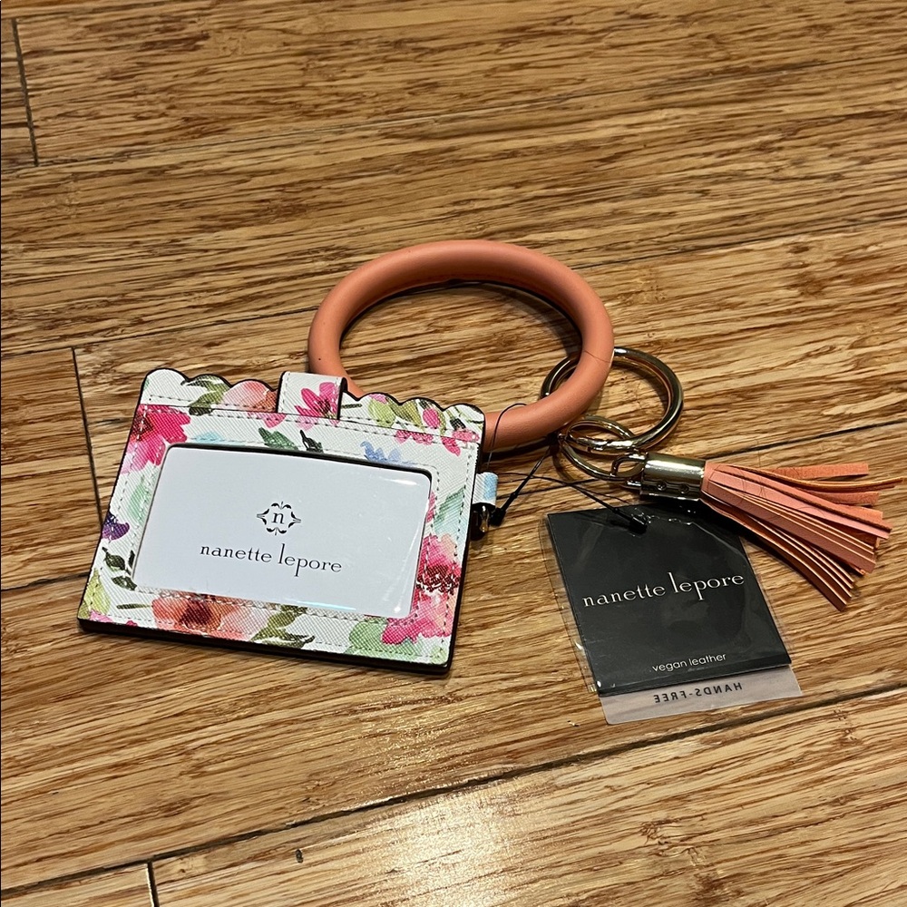 Nanette Lepore Floral Keychain Card Holder